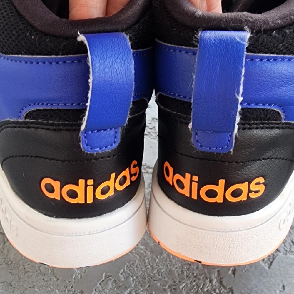 Adidas Kids Black and Blue Sneakers‎